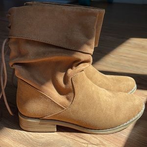 Brown boots worn ONCE